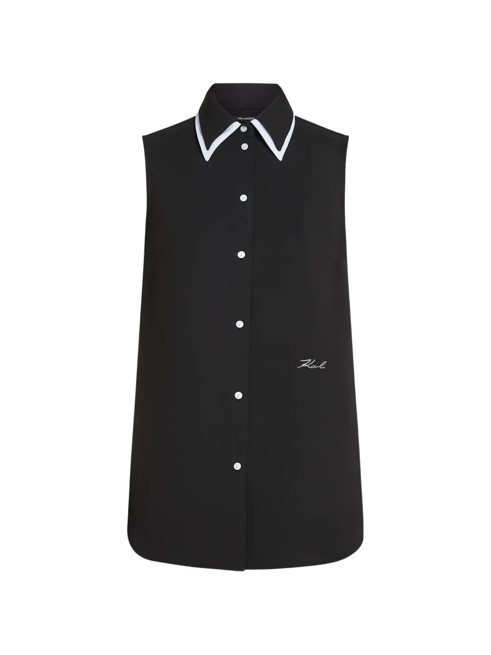 Karl Lagerfeld Blusa smanicata - Nero