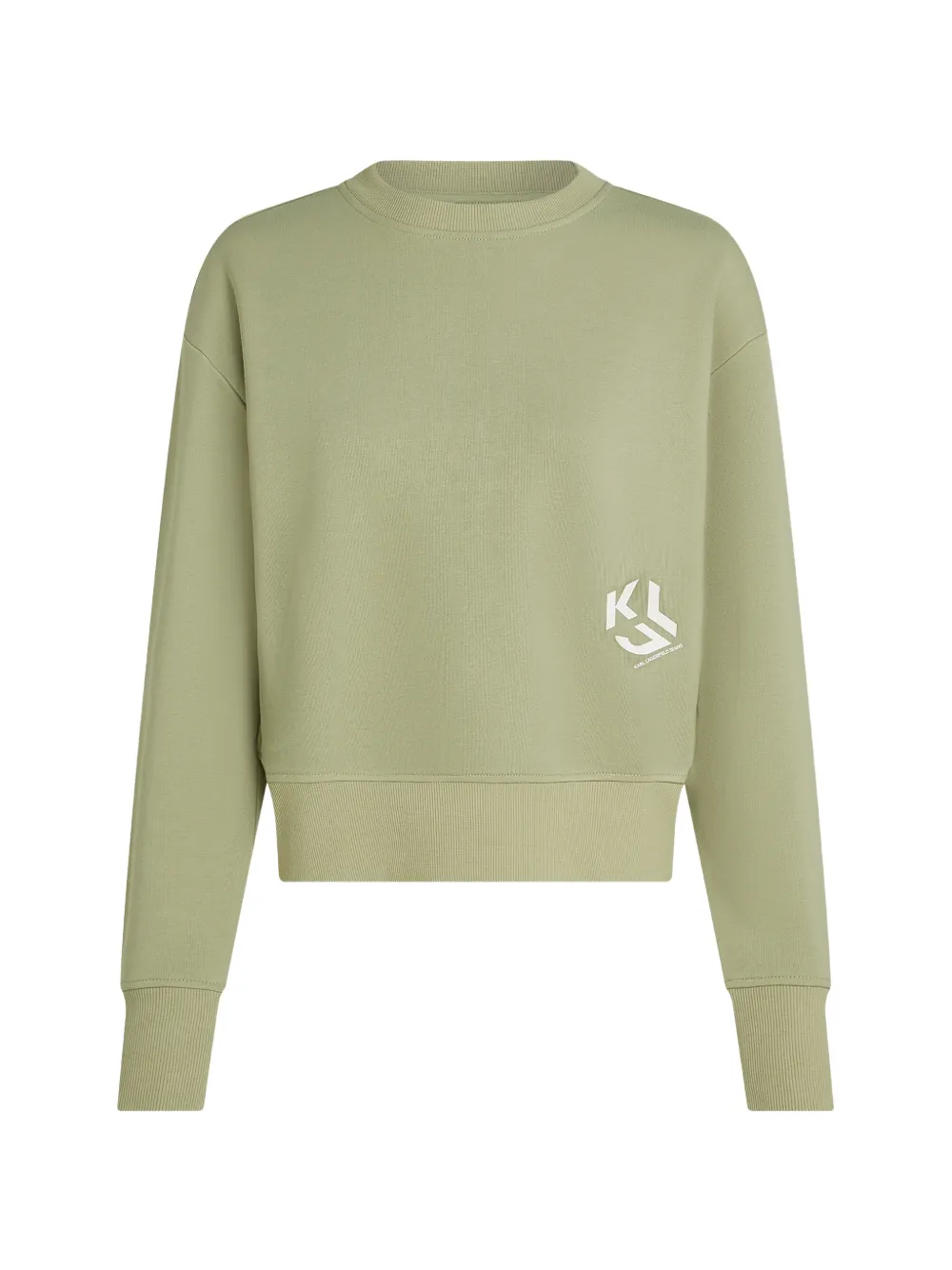 Karl Lagerfeld Jeans Sweatshirt mit Logo-Print - Grün