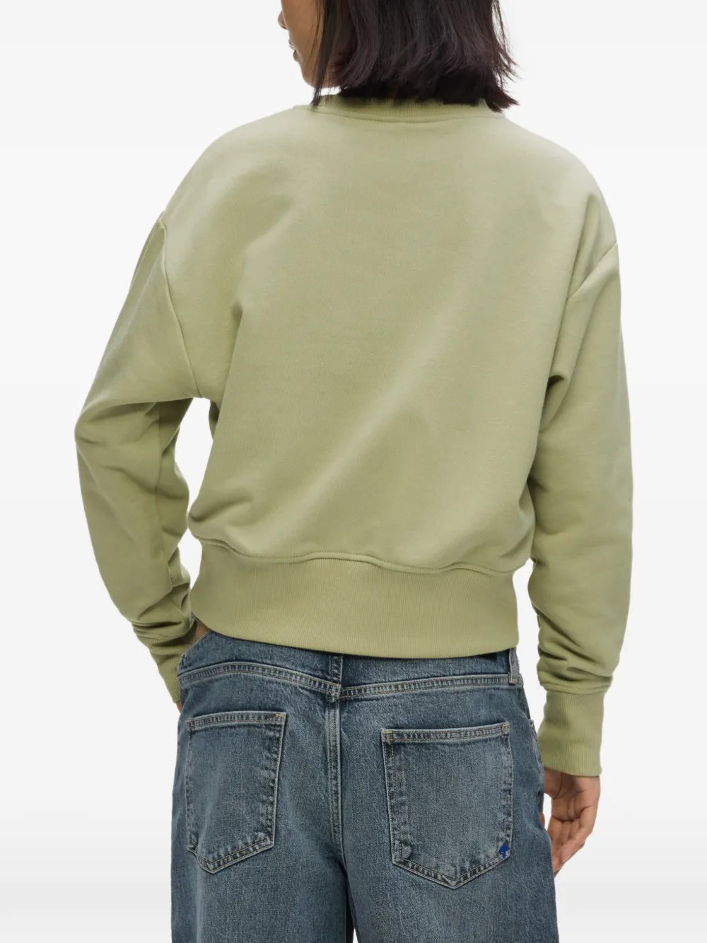 Karl Lagerfeld Jeans Sweater met logoprint Groen