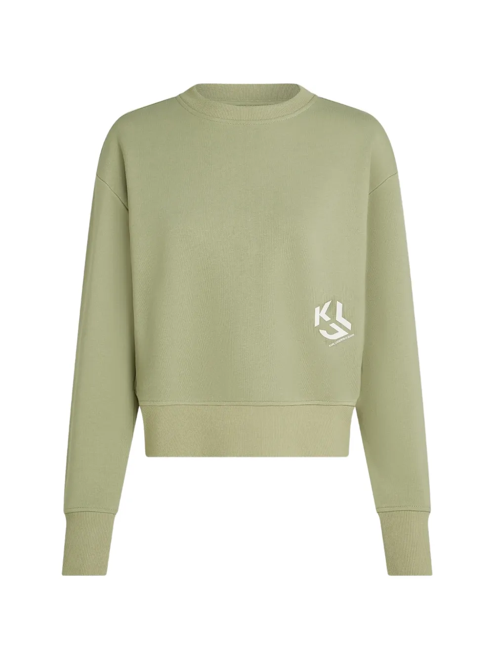 Karl Lagerfeld Jeans Sweatshirt mit Logo-Print - Grün