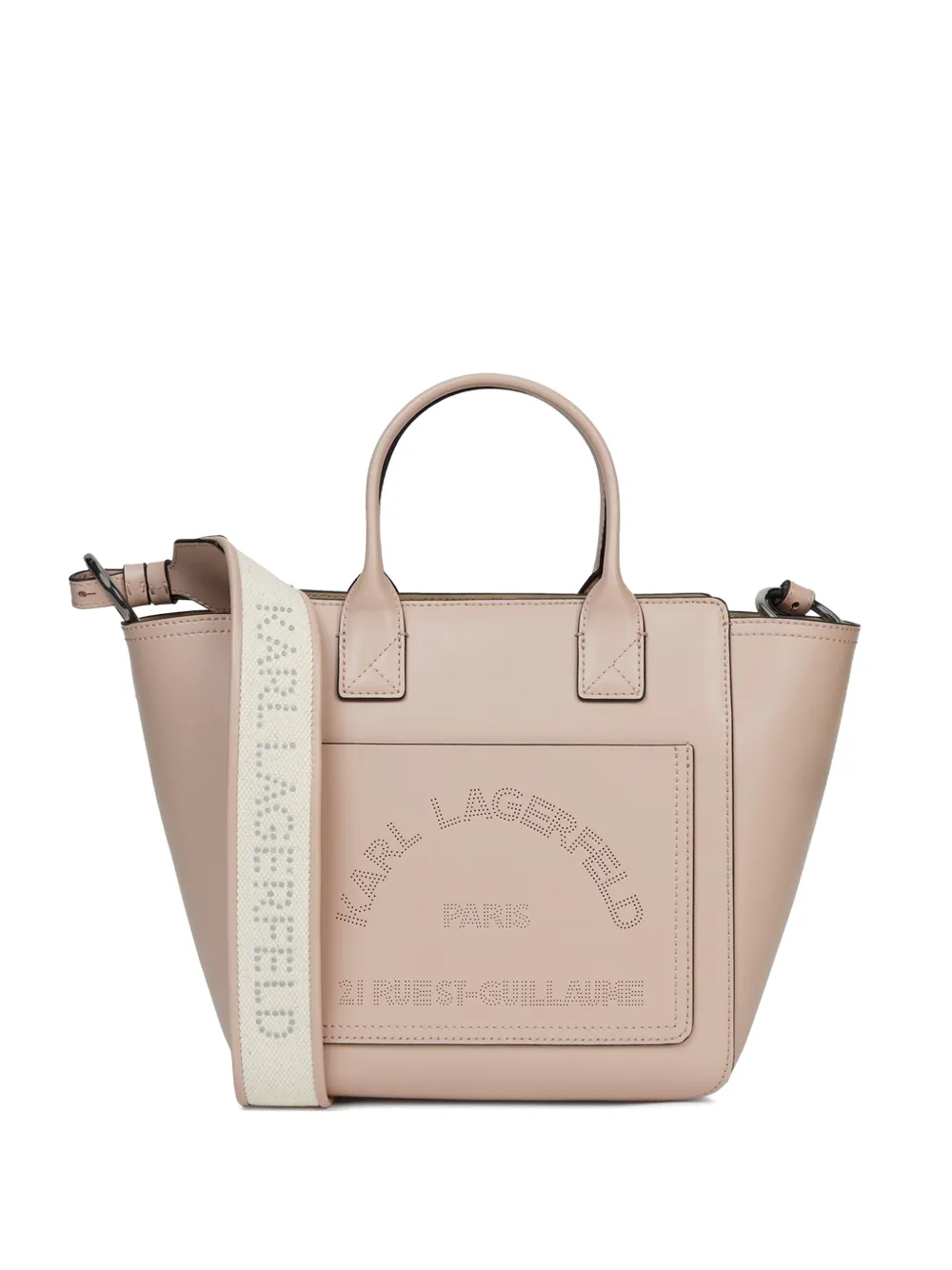 Karl Lagerfeld K/Daily perforated logo tote bag - Rosa