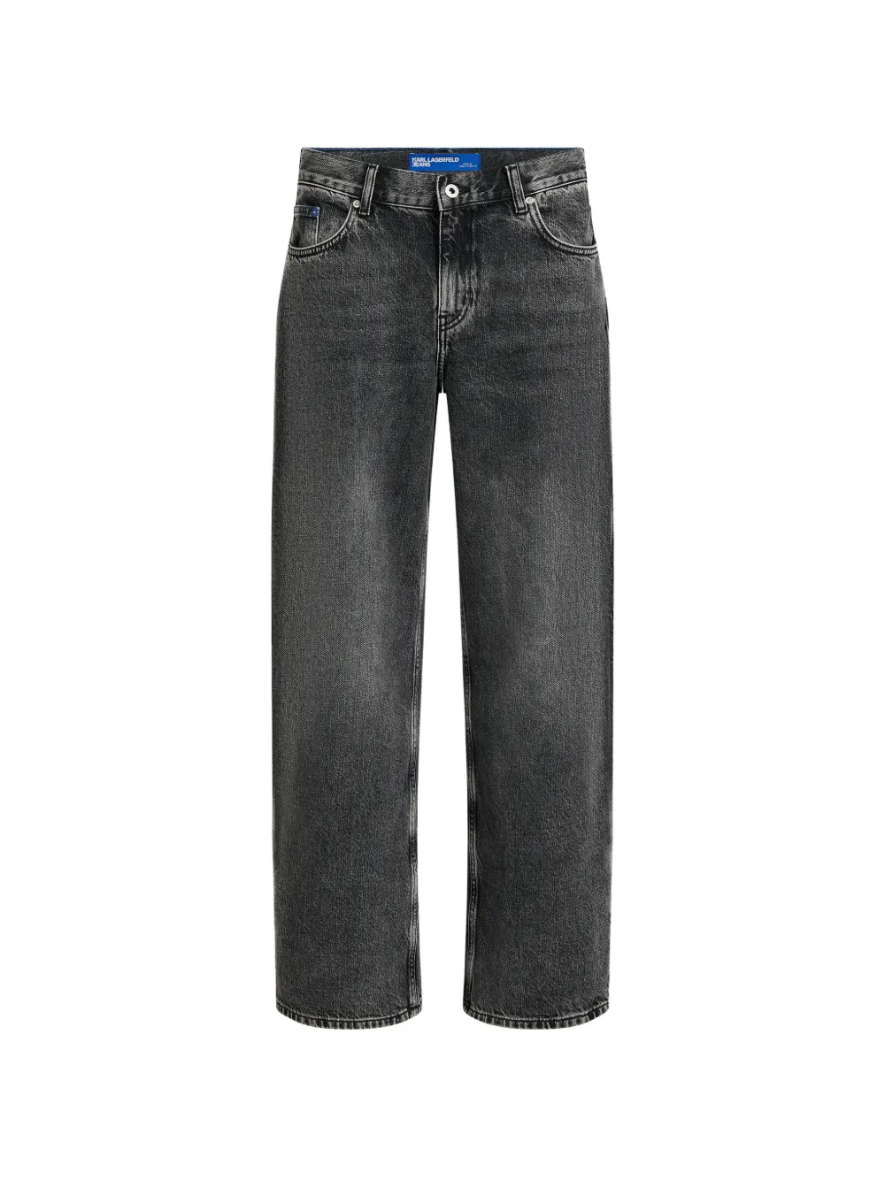 Karl Lagerfeld Jeans acid-wash wide-leg jeans - Grigio