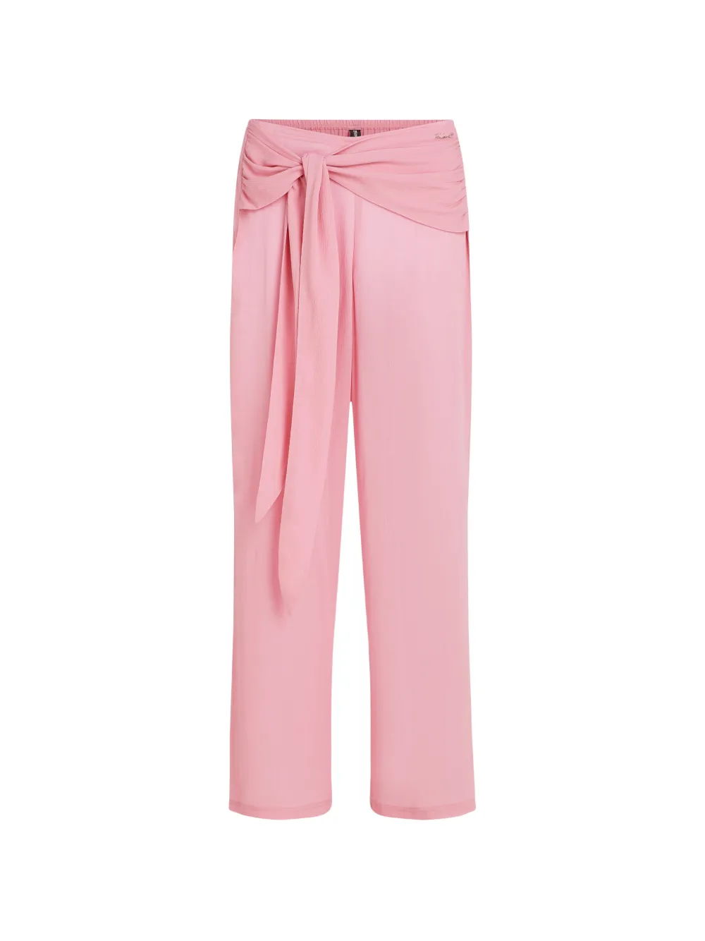 Karl Lagerfeld Signature waist-tie trousers - Rosa