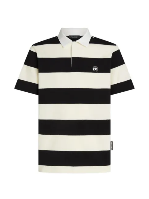Karl Lagerfeld Ikon bold stripe polo shirt