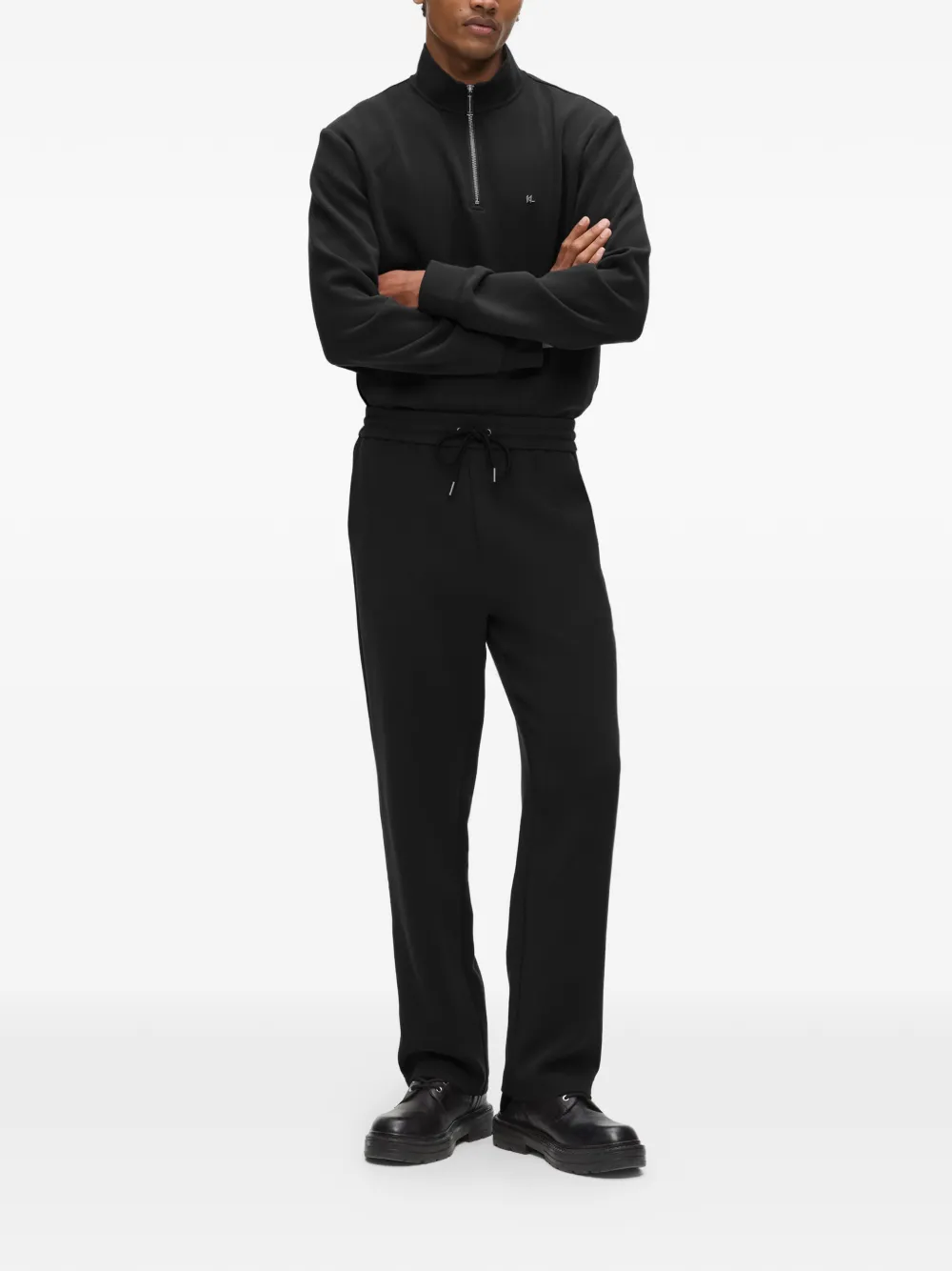 Karl Lagerfeld Trainingsbroek met logoplakkaat Zwart