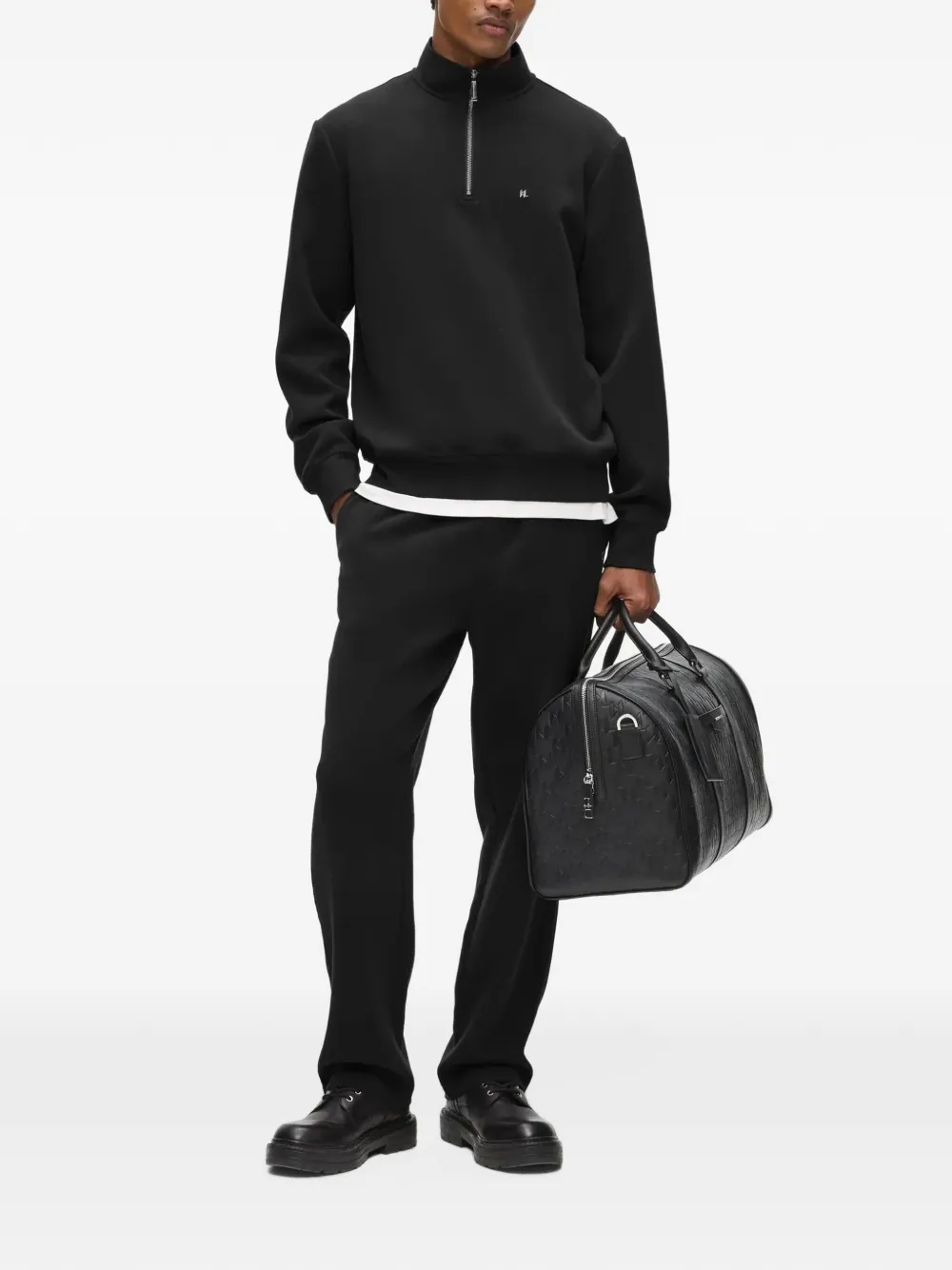 Karl Lagerfeld Trainingsbroek met logoplakkaat Zwart