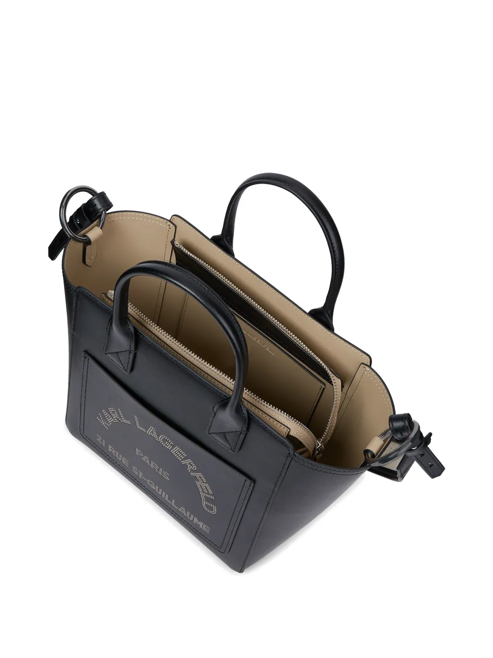 Karl Lagerfeld K Daily kleine shopper met zakken Zwart