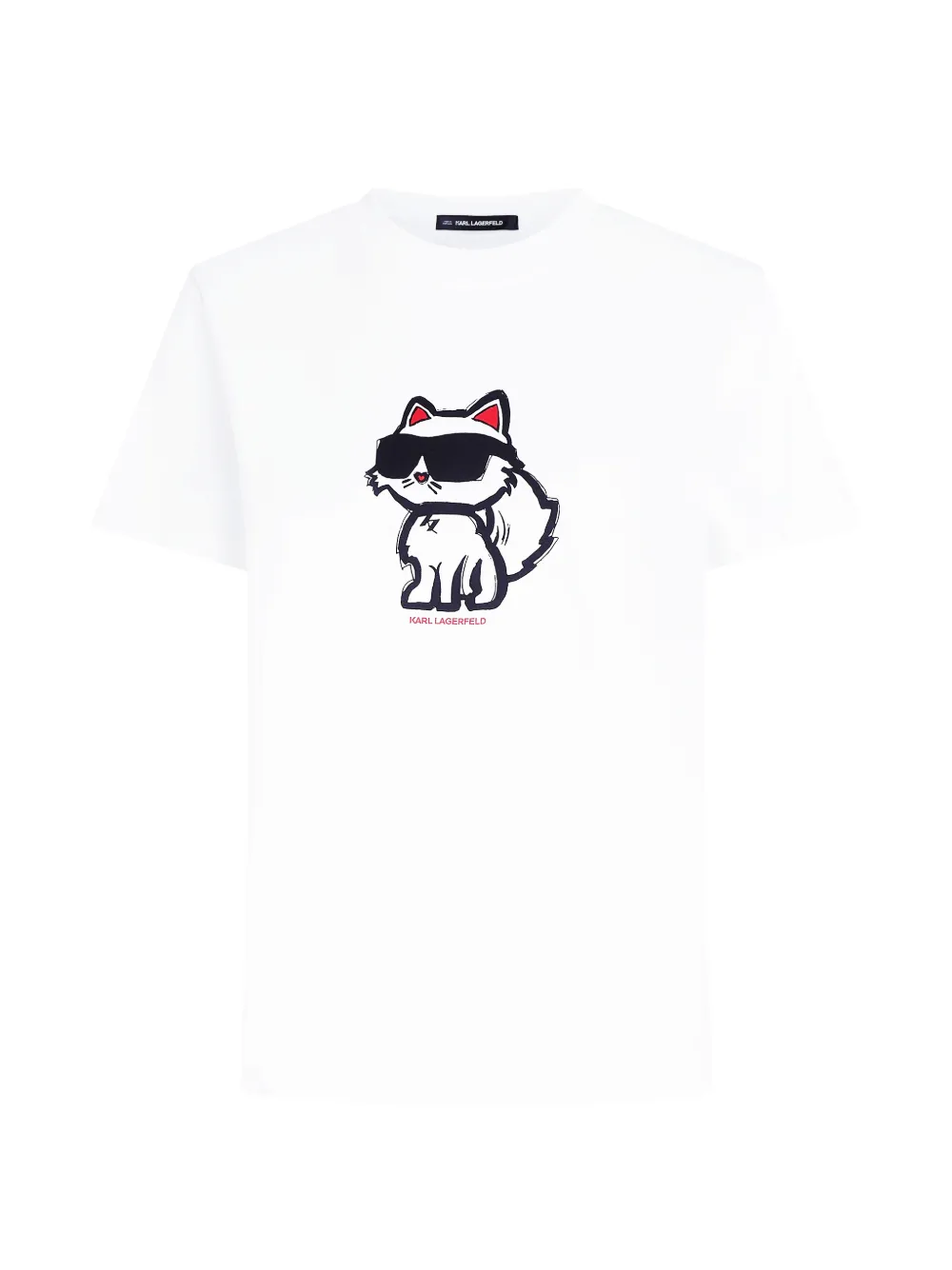 Karl Lagerfeld Ikon Choupette T-shirt - Bianco