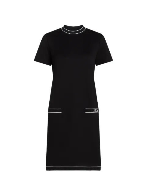 Karl Lagerfeld T-Shirtkleid mit Paspeln