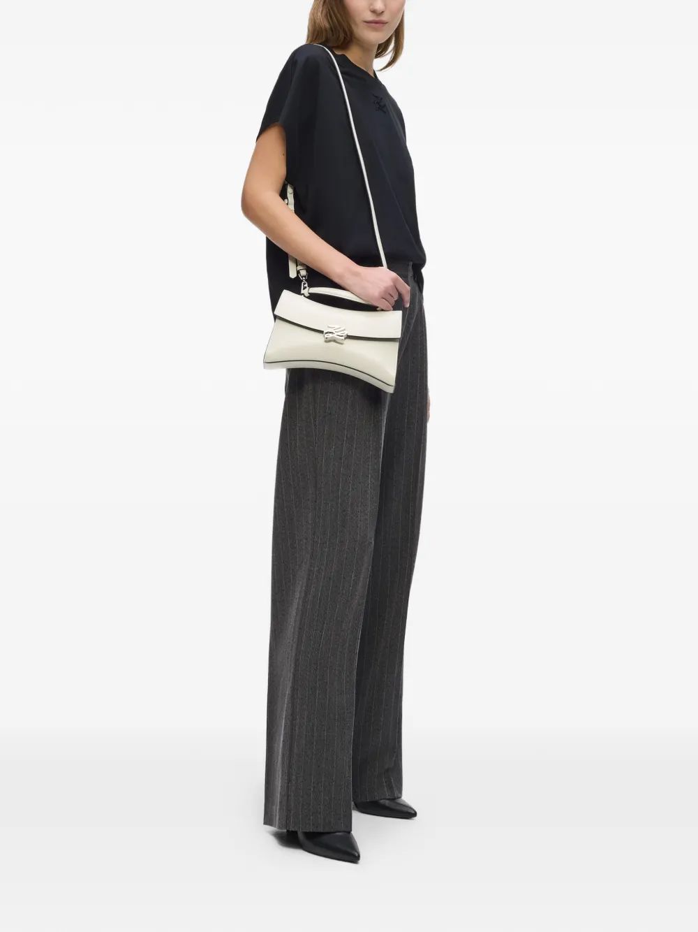 Karl Lagerfeld K Autograph Twist handtas Wit
