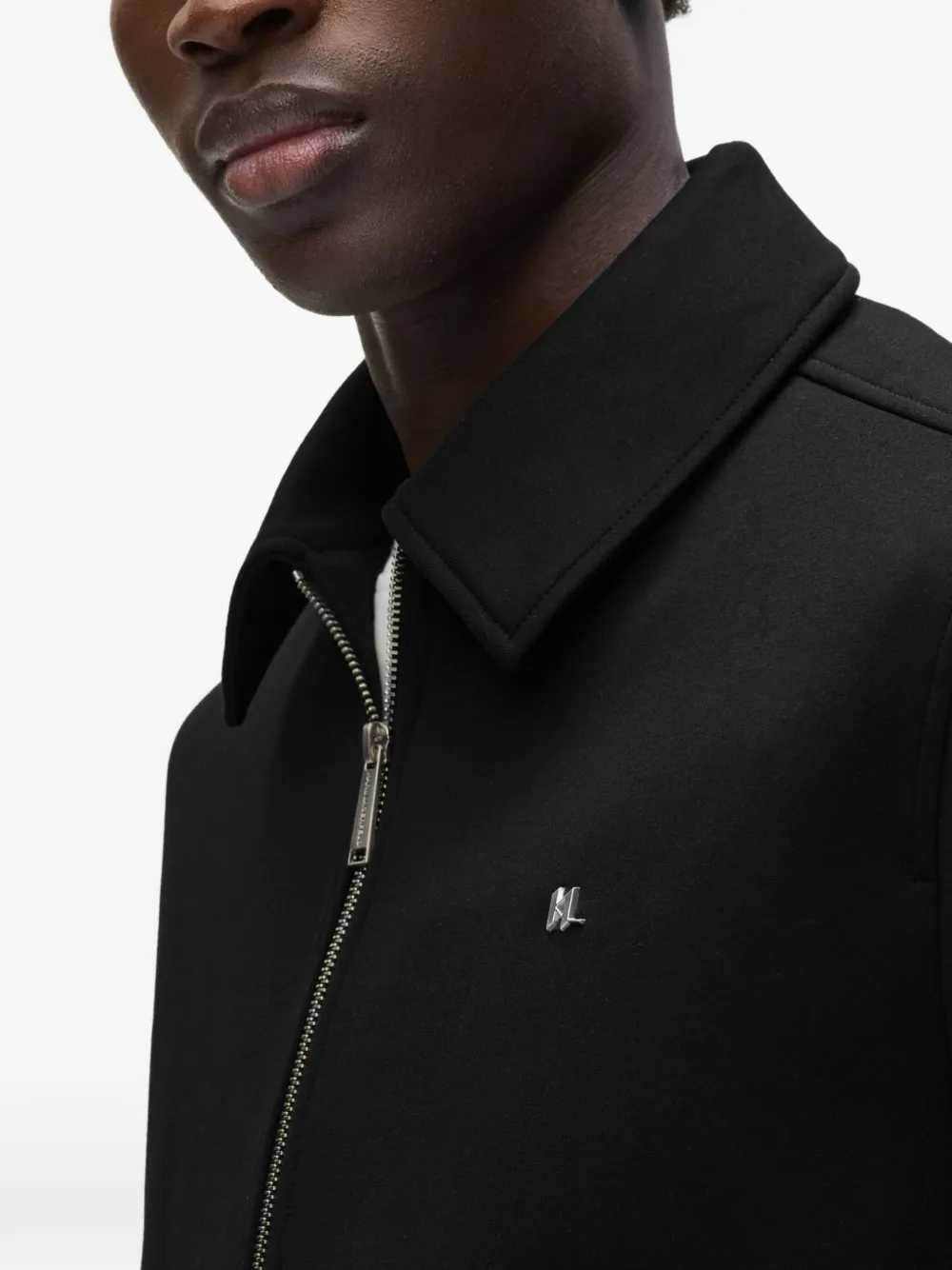 Karl Lagerfeld Punto shirtjack met rits Zwart