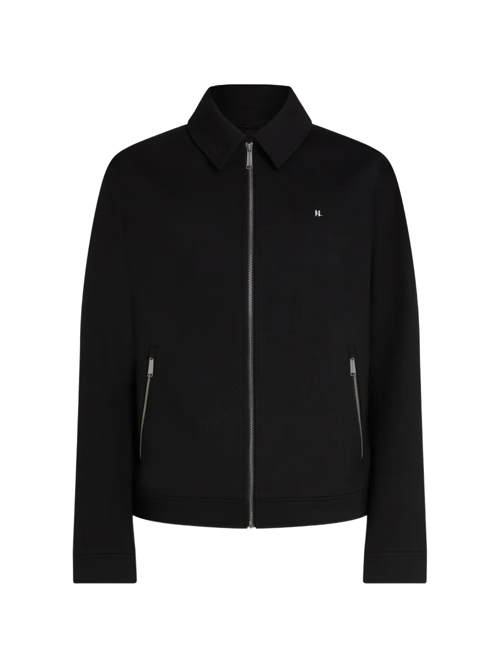 Karl Lagerfeld Giacca-camicia Punto con zip - Nero