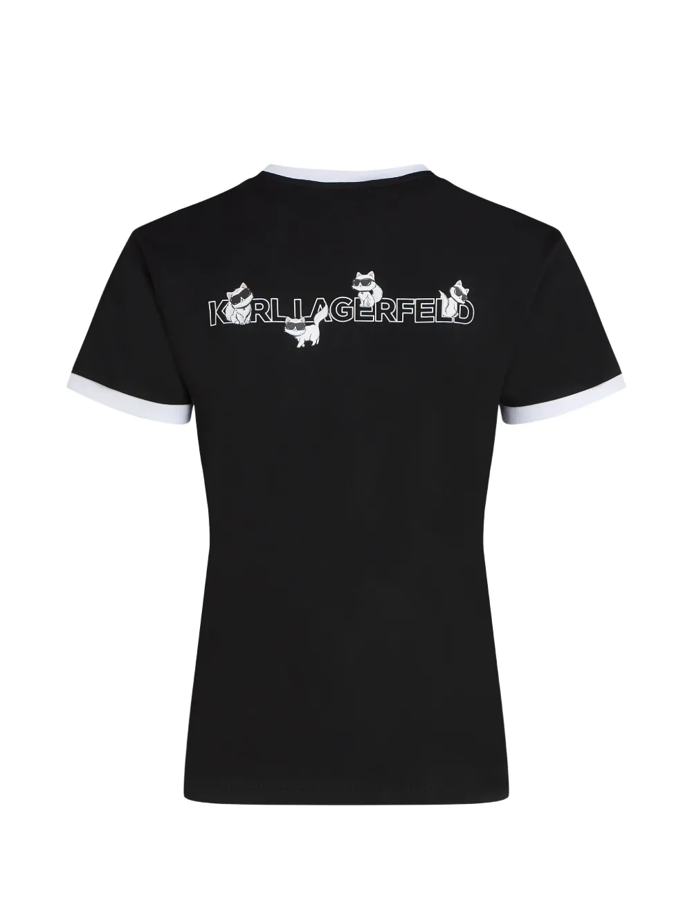 Karl Lagerfeld Ikon Choupette T-shirt Zwart