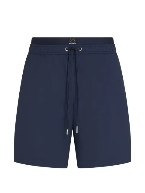 Karl Lagerfeld shorts de playa Ikon con detalle del logo