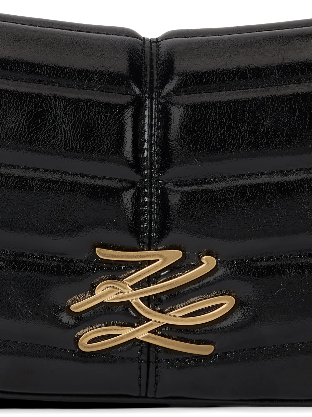 Karl Lagerfeld K Autograph gewatteerde schoudertas Zwart