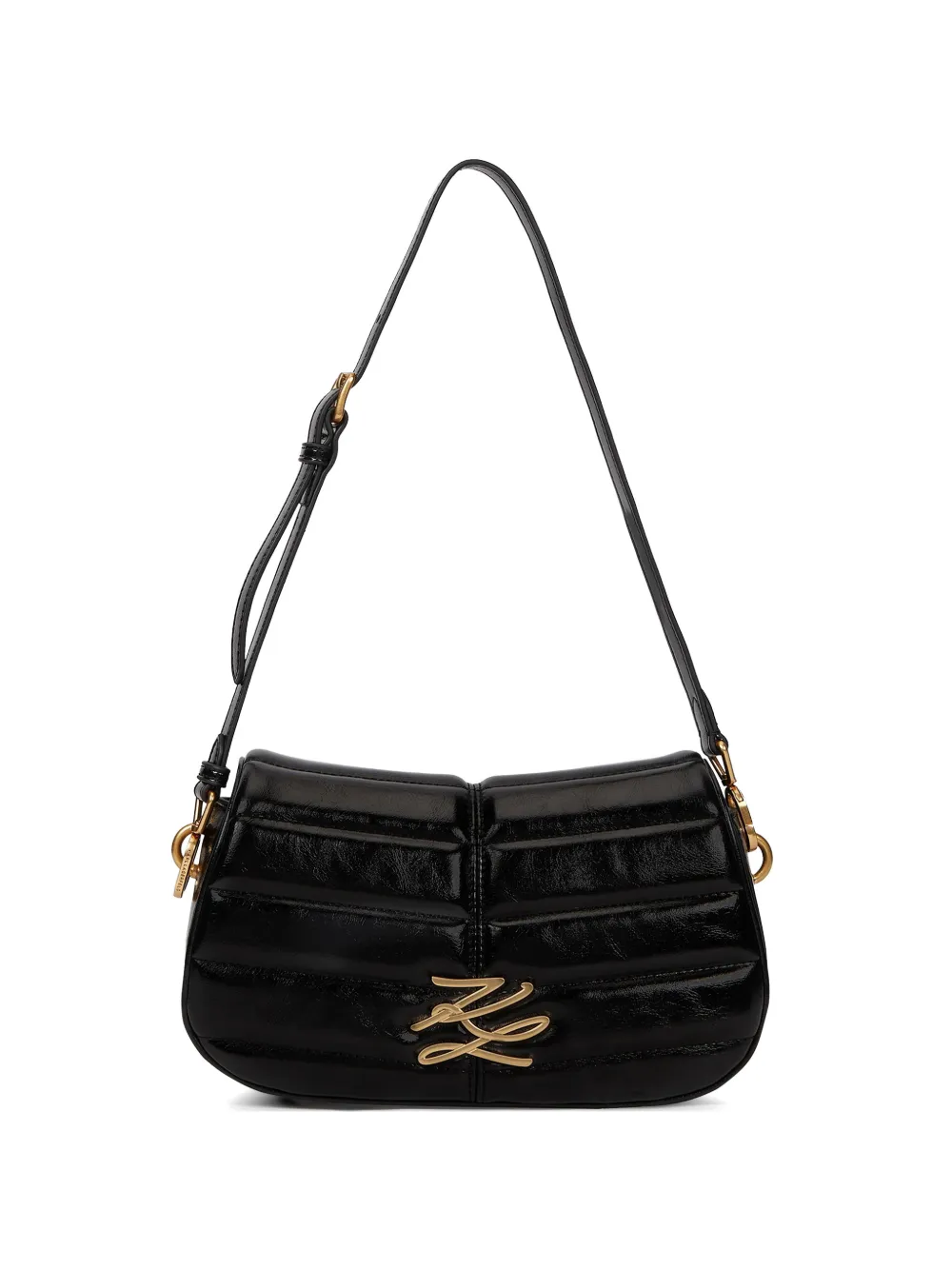 Karl Lagerfeld Borsa a spalla K/Autograph trapuntata - Nero
