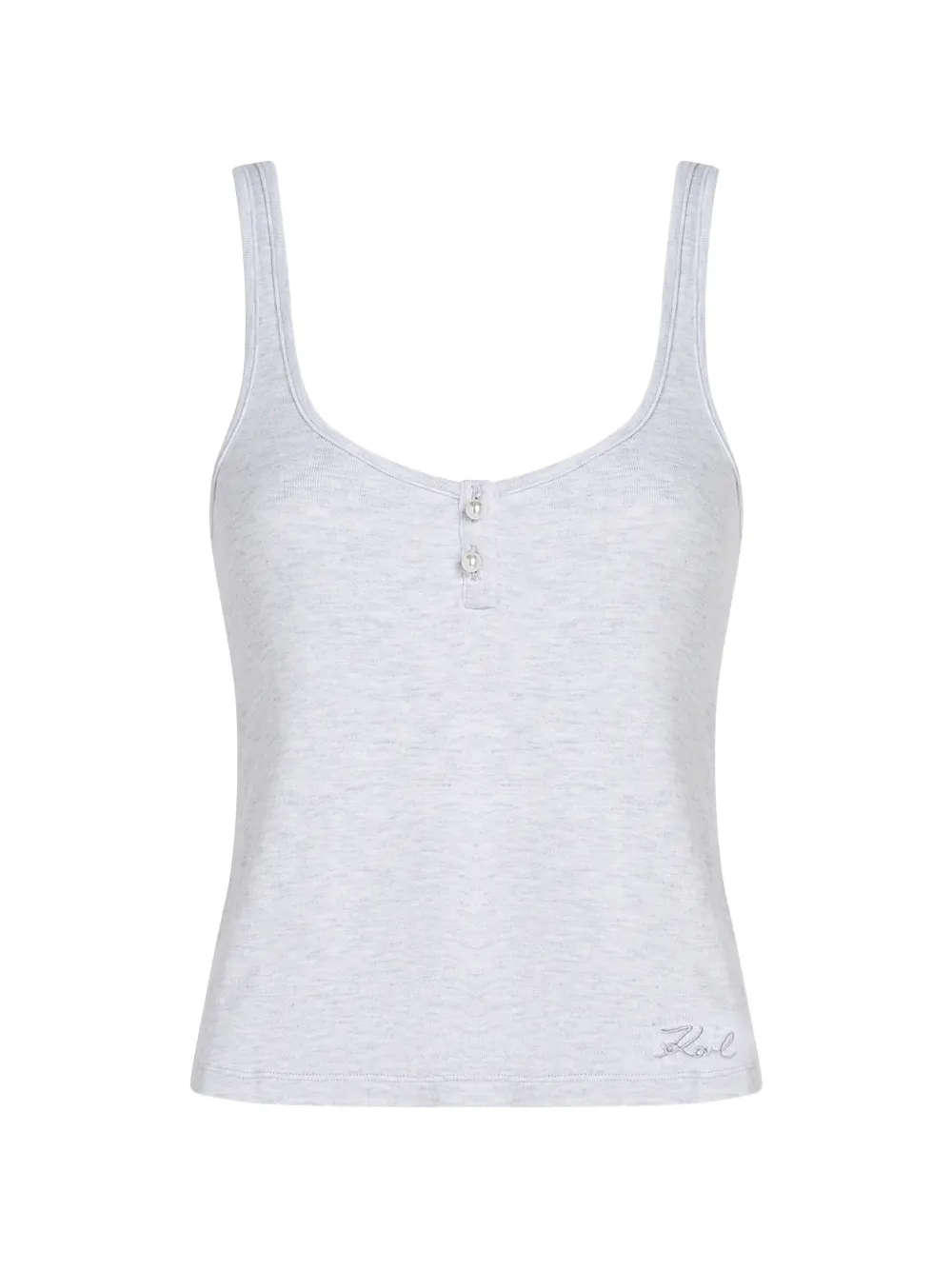 Karl Lagerfeld Top con decorazione - Grigio
