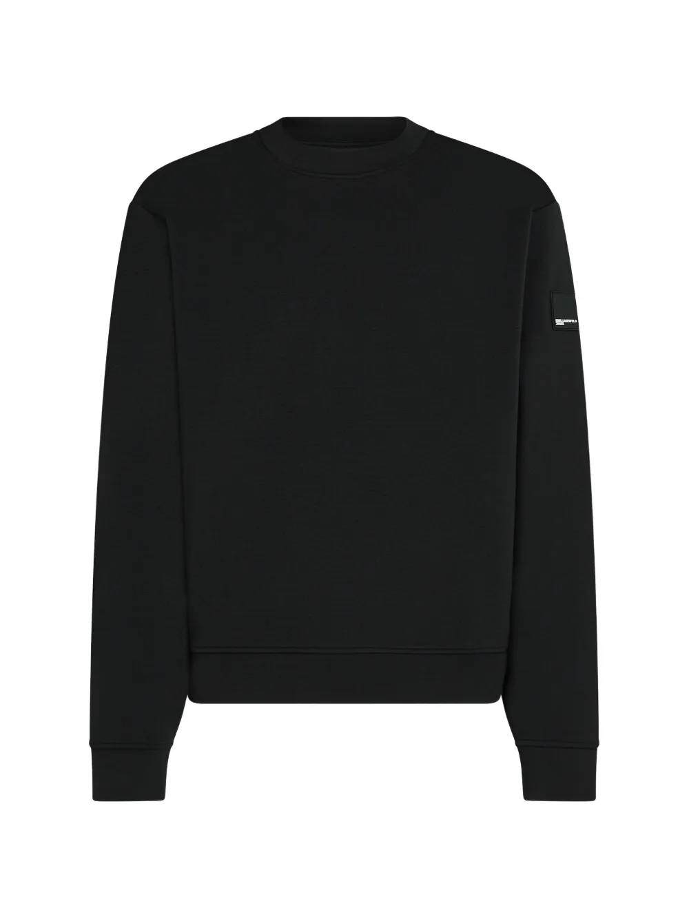 Karl Lagerfeld Jeans Sweatshirt mit Logo-Patch - Schwarz