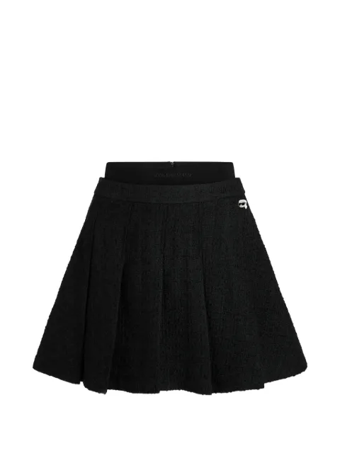 Karl Lagerfeld Ikon buckle pleated skirt