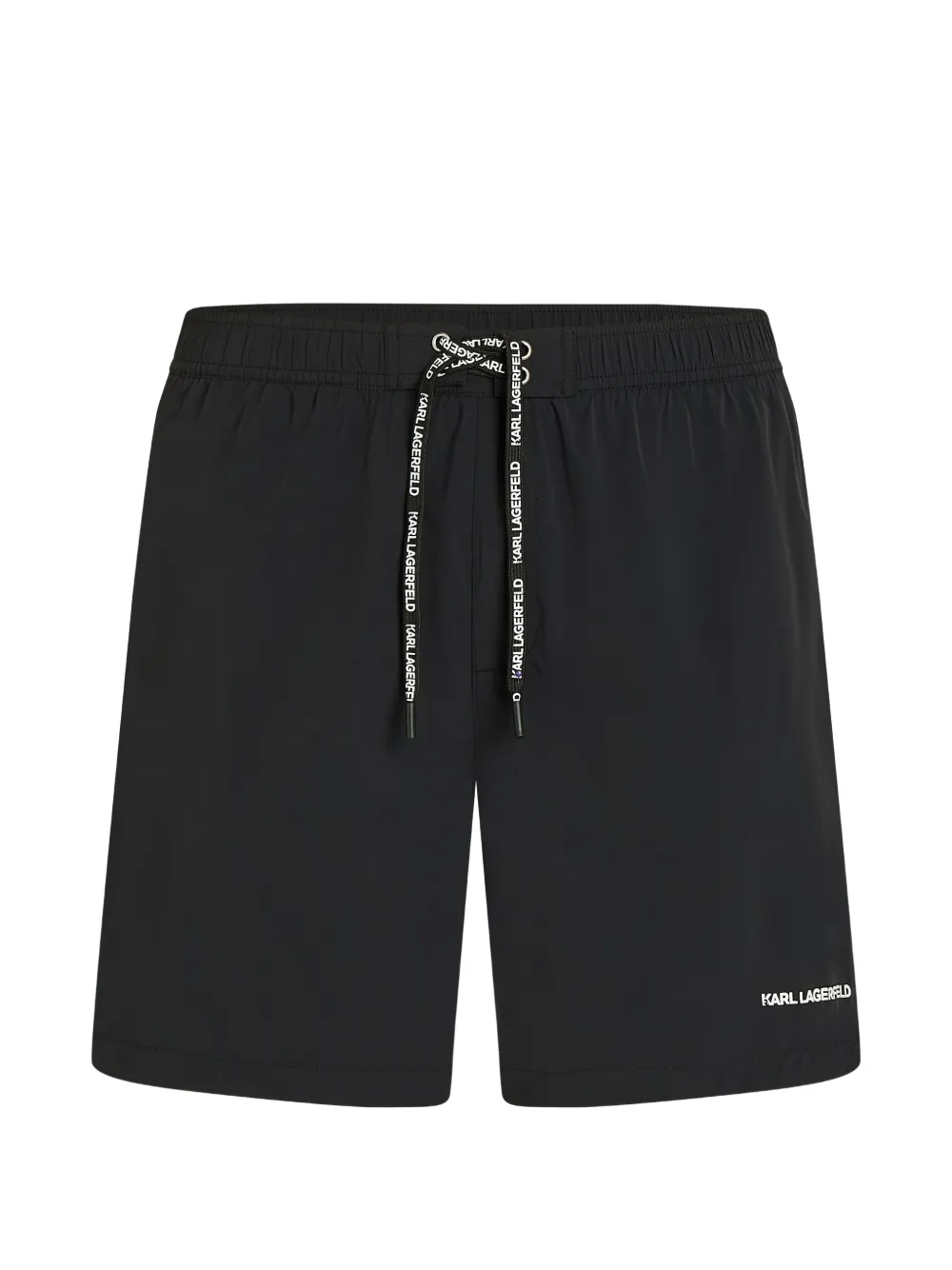 Karl Lagerfeld logo-print swim shorts - Nero
