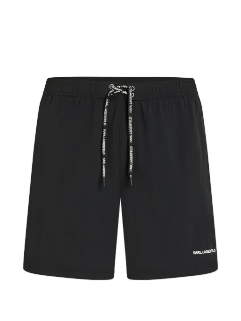 Karl Lagerfeld logo-print swim shorts