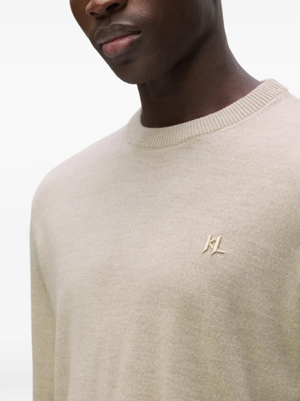 Karl Lagerfeld Trui van merinowol Beige