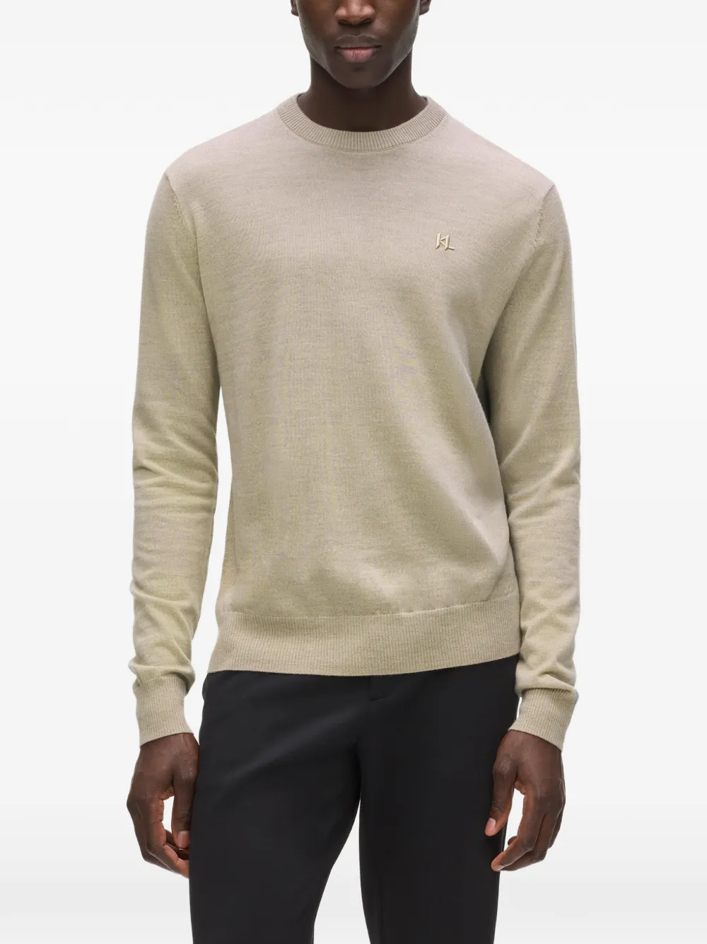 Karl Lagerfeld Trui van merinowol Beige
