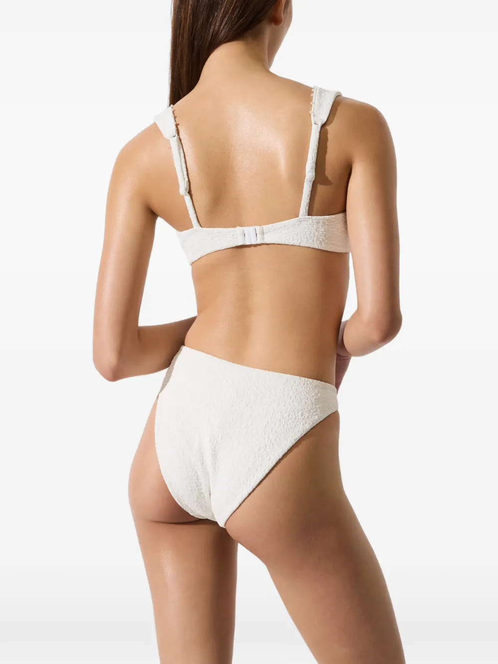 Karl Lagerfeld Bikinitop verfraaid met parels Wit