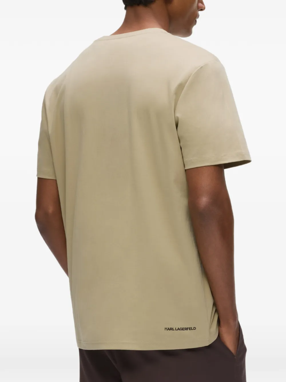Karl Lagerfeld Katoenen T-shirt Beige