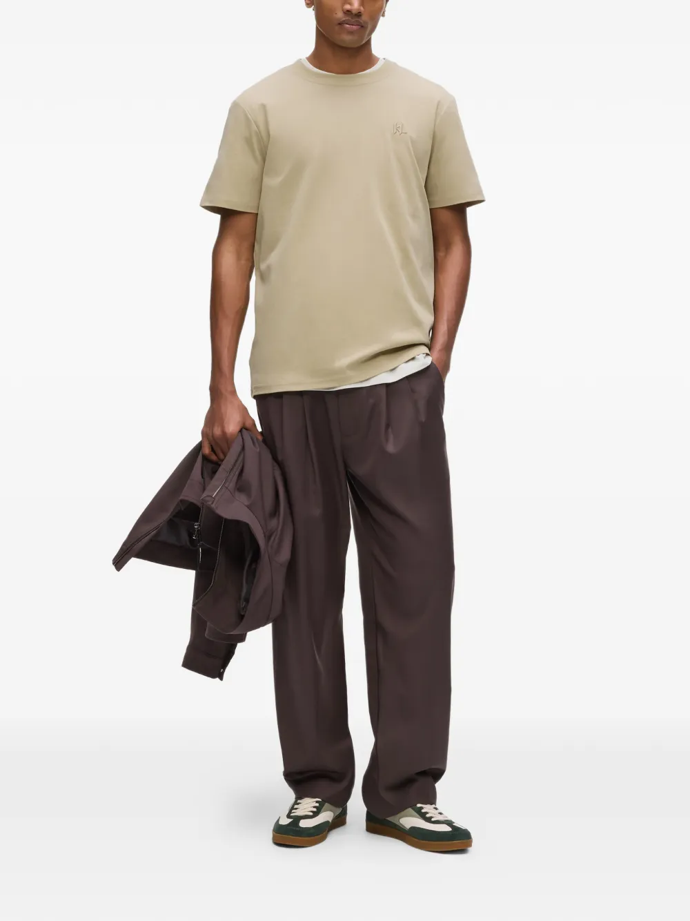 Karl Lagerfeld Katoenen T-shirt Beige