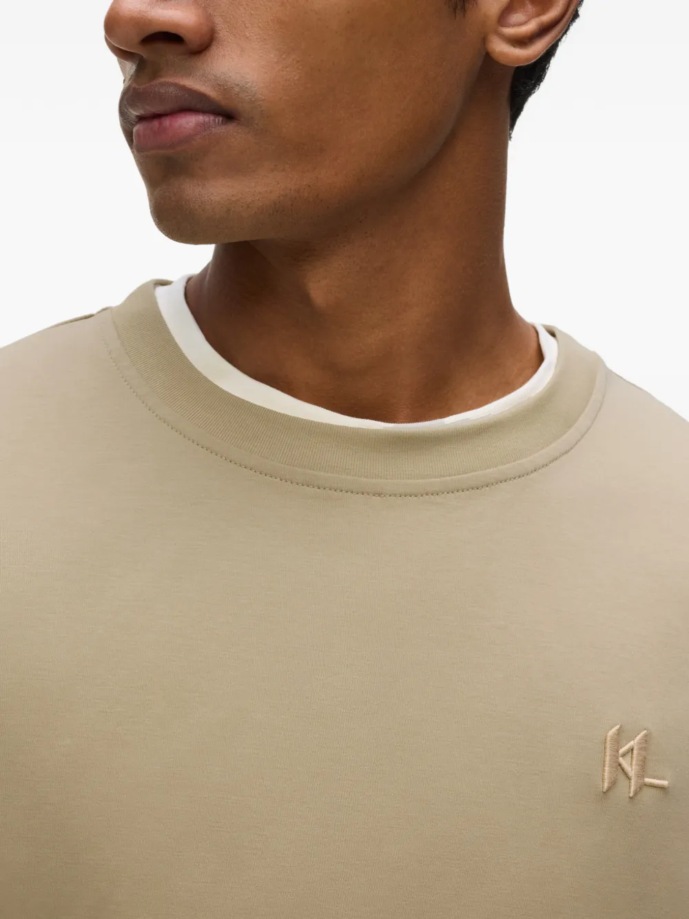 Karl Lagerfeld Katoenen T-shirt Beige