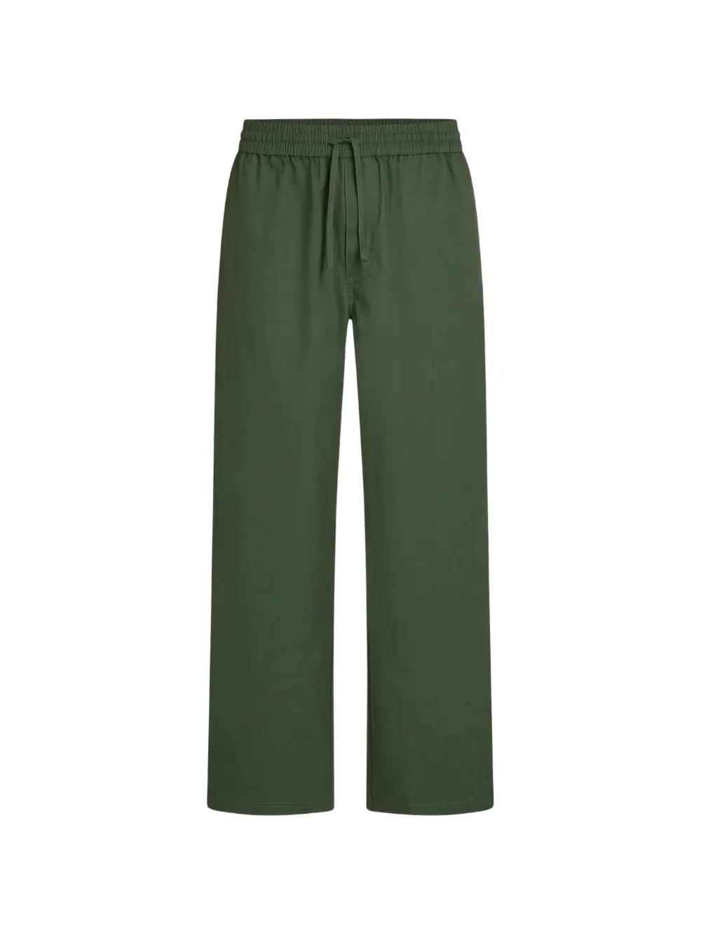 Karl Lagerfeld Jeans Broek met geborduurd logo en trekkoord Groen