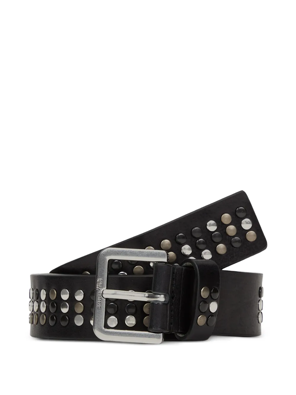 Karl Lagerfeld Jeans stud-embellished leather belt - Schwarz