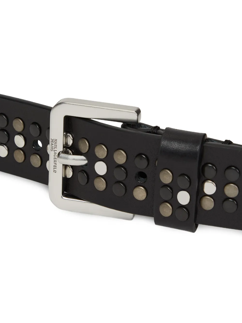 Karl Lagerfeld Jeans Leren riem Zwart