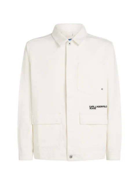 Karl Lagerfeld Jeans logo-print cotton jacket