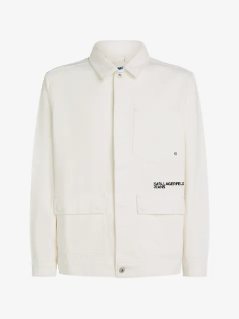 Karl Lagerfeld Jeans logo-print cotton jacket