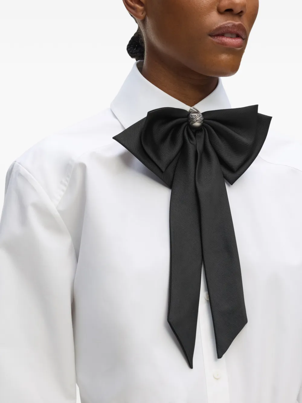 Karl Lagerfeld K Autograph vlinderdas Zwart