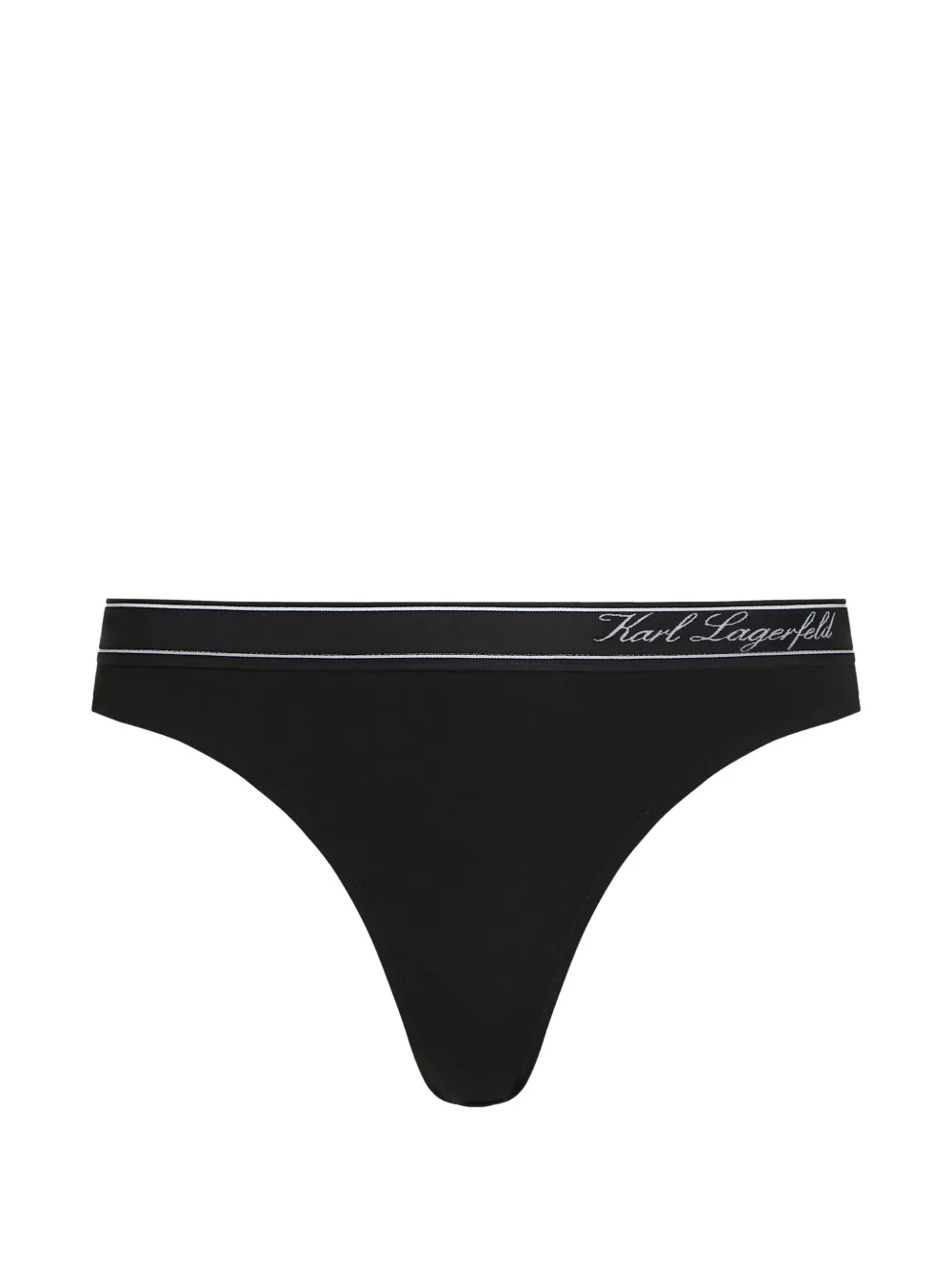 Karl Lagerfeld Hotel Karl stripe cotton briefs - Schwarz