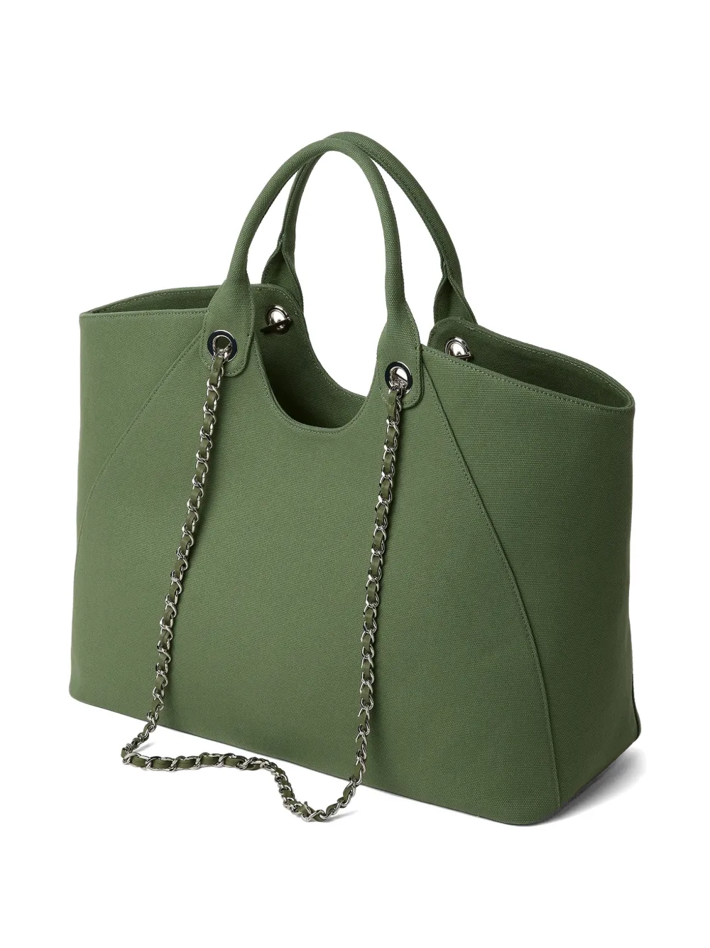 Karl Lagerfeld Medium Rue St-Guillaume shopper met ketting Groen