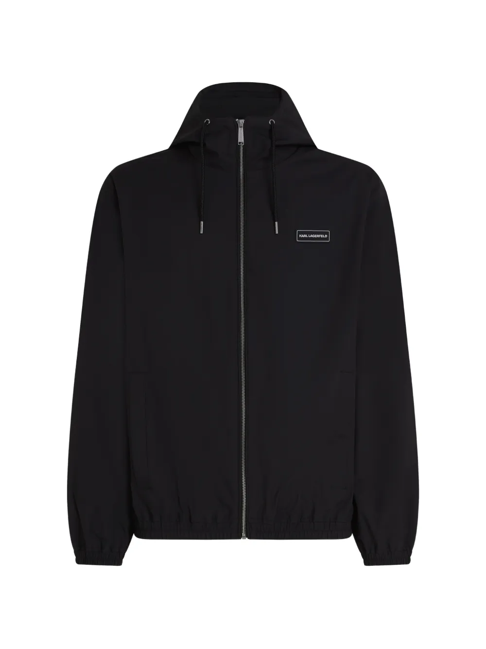 Karl Lagerfeld Kapuzenjacke mit Logo-Patch - Schwarz