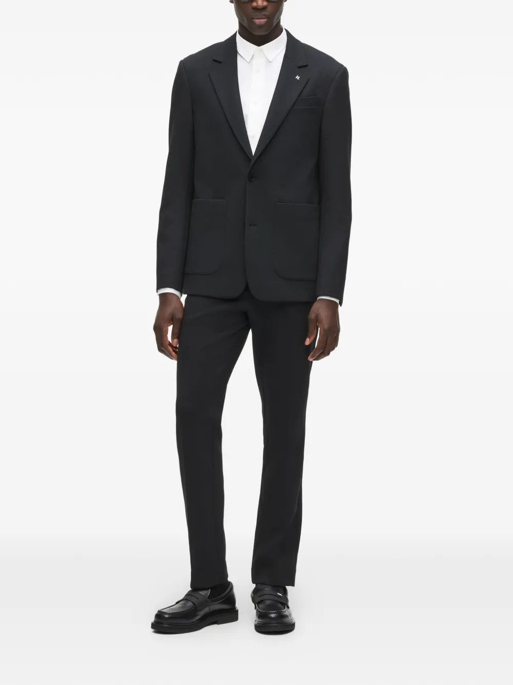 Karl Lagerfeld Overhemd met geborduurd logo Wit