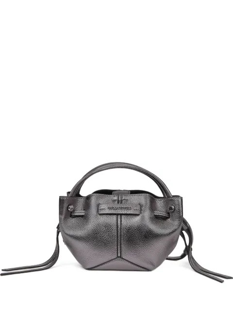 Karl Lagerfeld mini K/Pierced metallic bucket bag