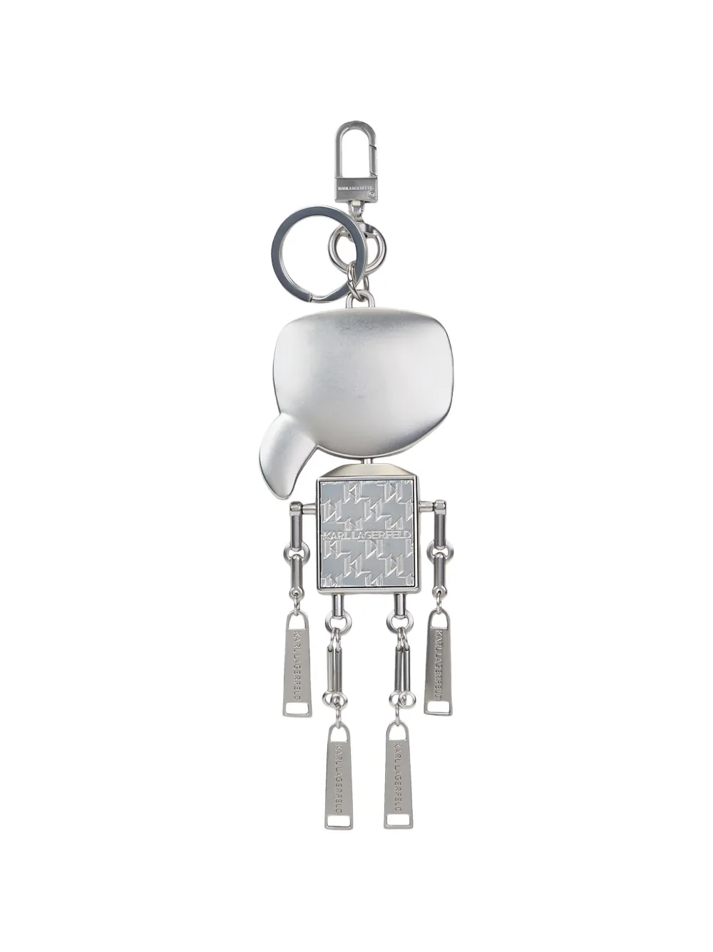 Karl Lagerfeld Ikon robot sleutelhanger Zilver