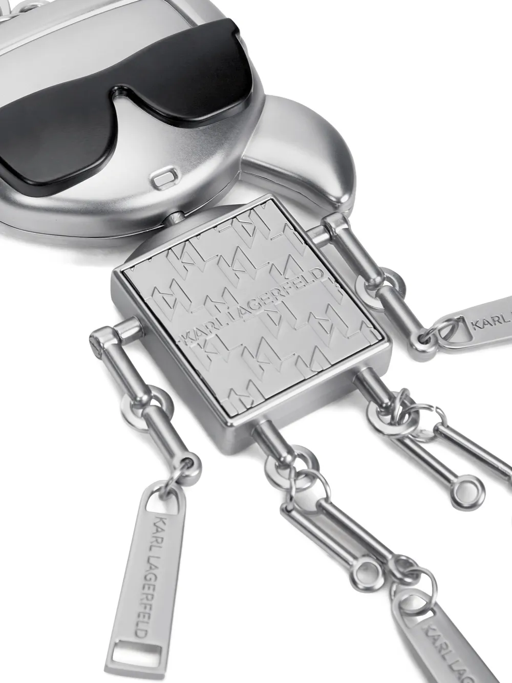 Karl Lagerfeld Ikon robot sleutelhanger Zilver