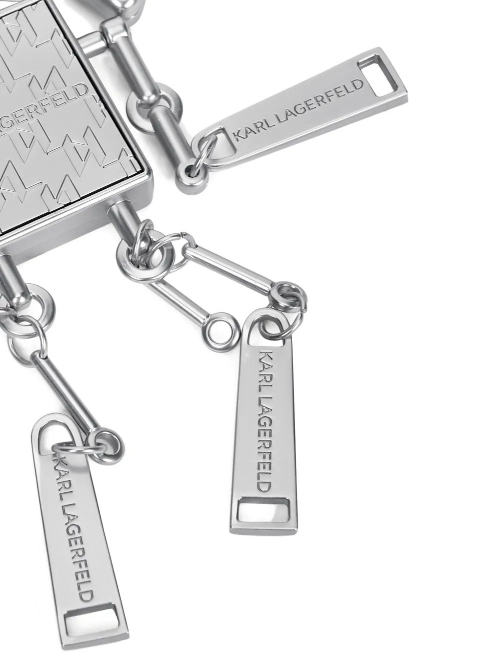 Karl Lagerfeld Ikon robot sleutelhanger Zilver