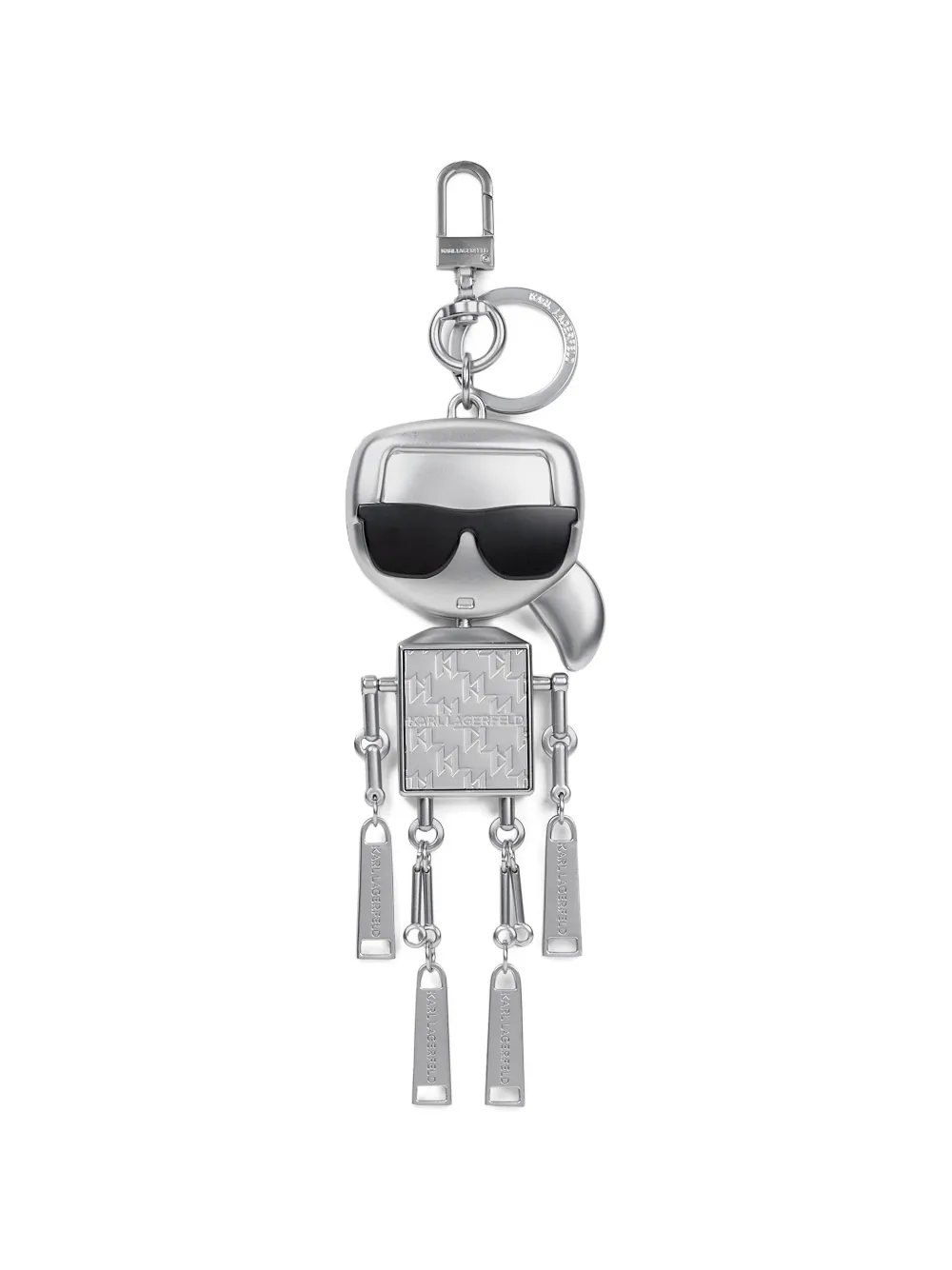 Karl Lagerfeld Ikon robot keyring - Argento