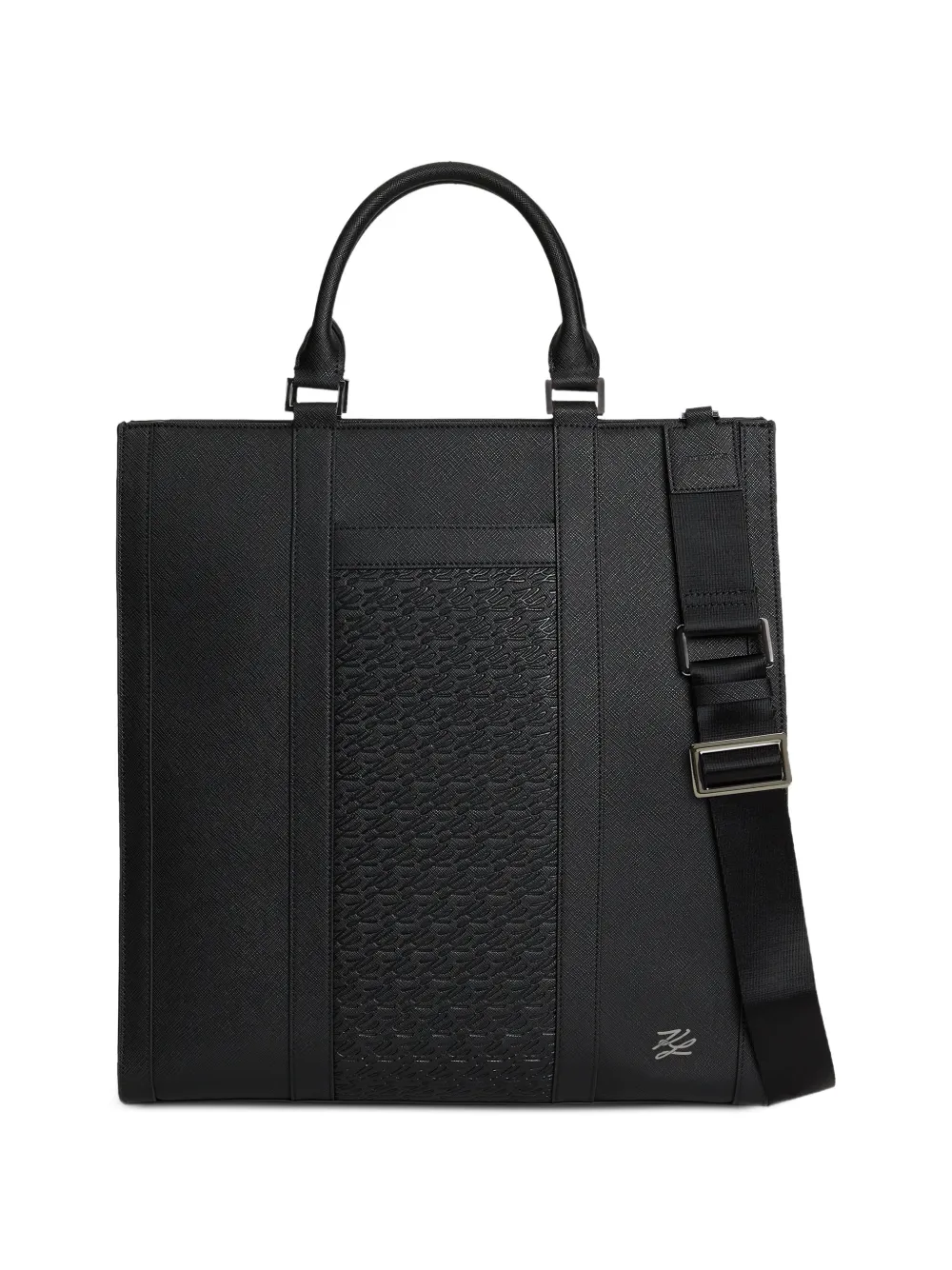 Karl Lagerfeld K/Autograph panelled tote bag - Nero