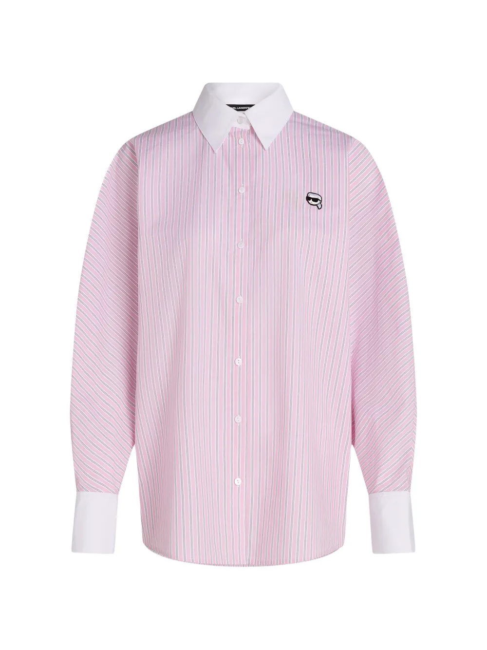 Karl Lagerfeld Ikonik striped shirt - Rosa