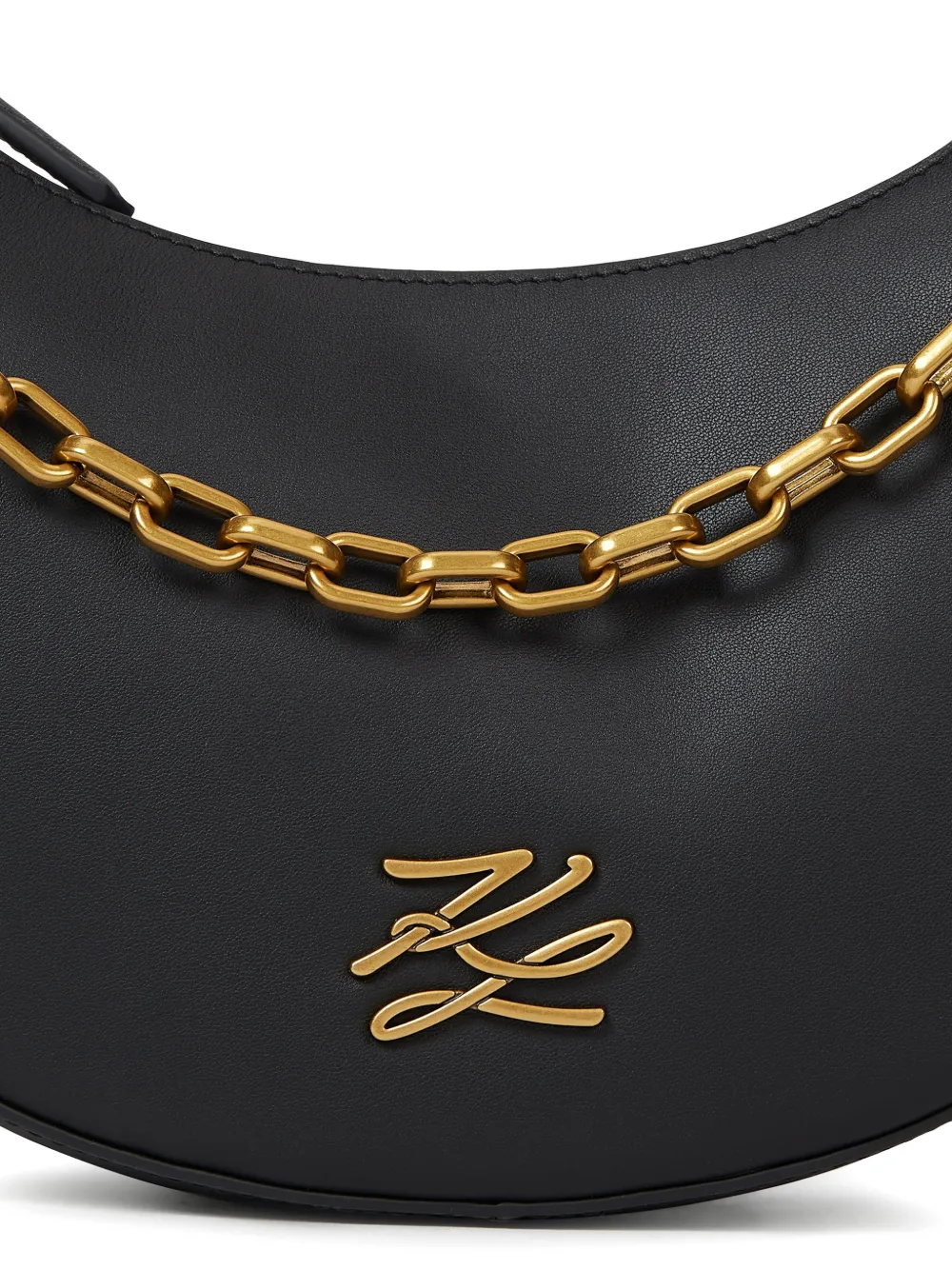Karl Lagerfeld K Autograph Moon schoudertas Zwart