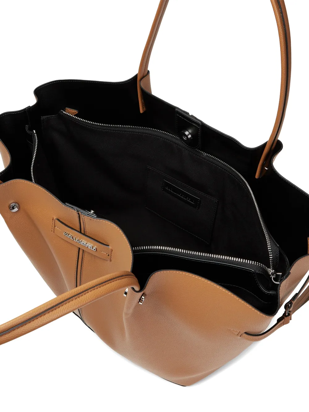Karl Lagerfeld Medium K Pierced shopper Bruin